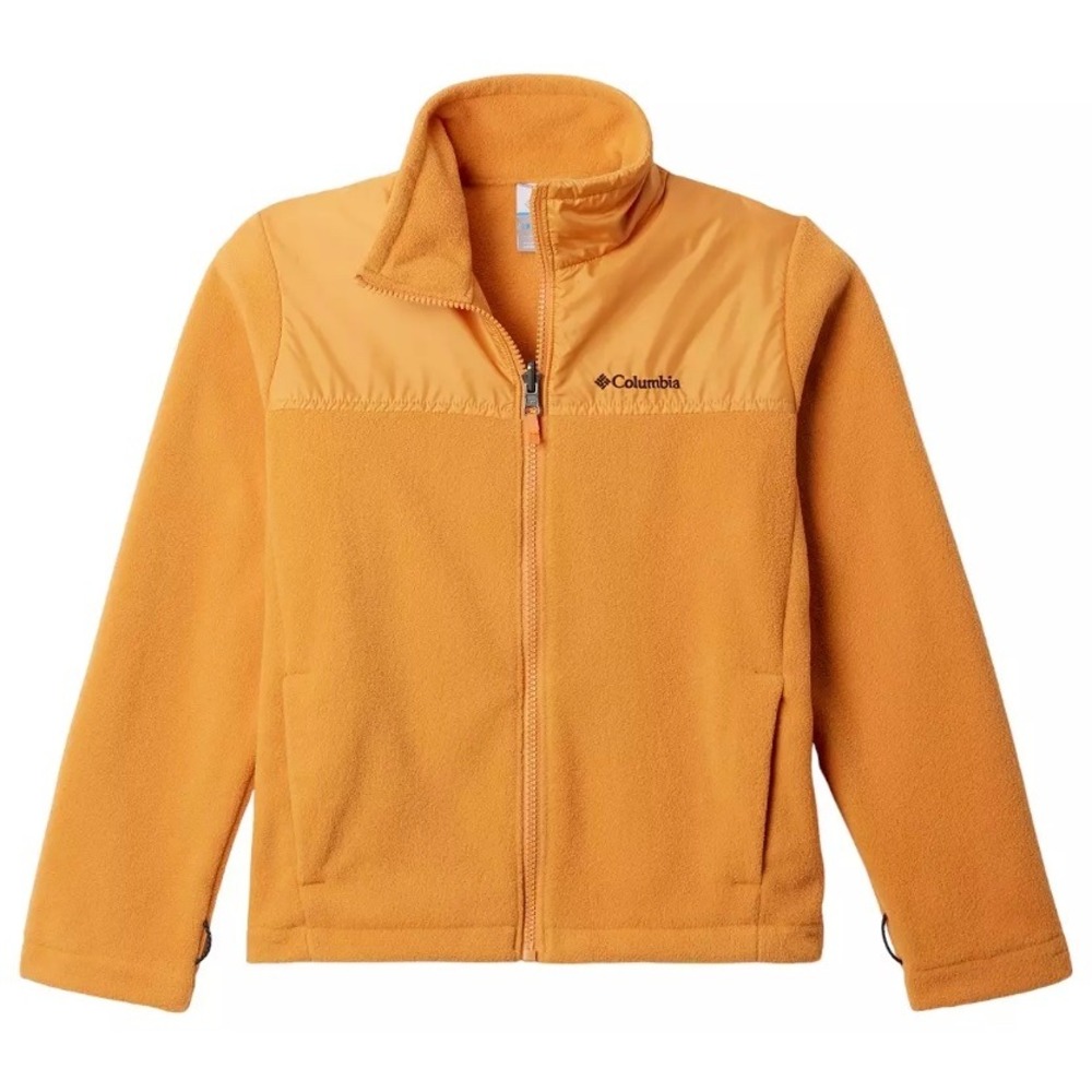 COLUMBIA Bugaboo III Fleece Interchange Jacket Kids Youth XS Green Orange Hooded - Picture 8 of 13